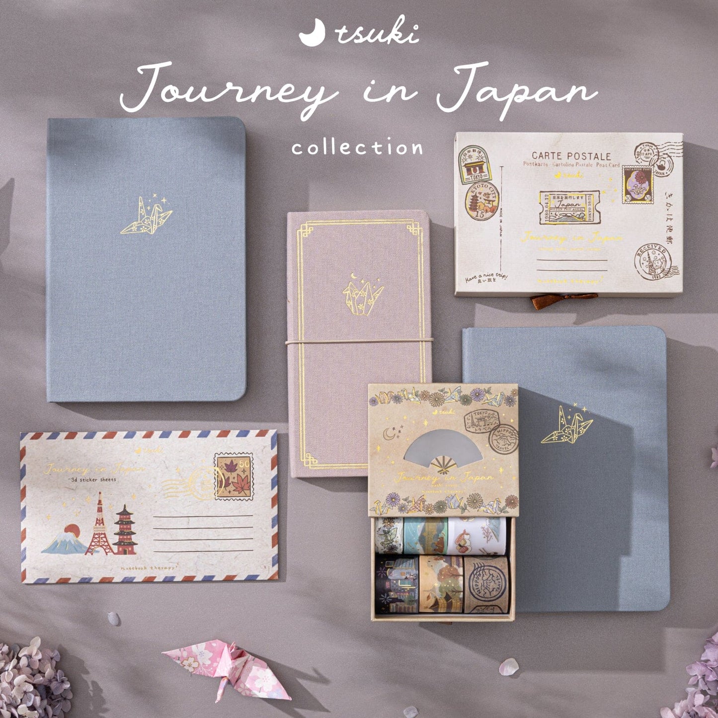 Tsuki ‘Origami Dreams’ Kraft Paper A5 Bullet Journal ☾