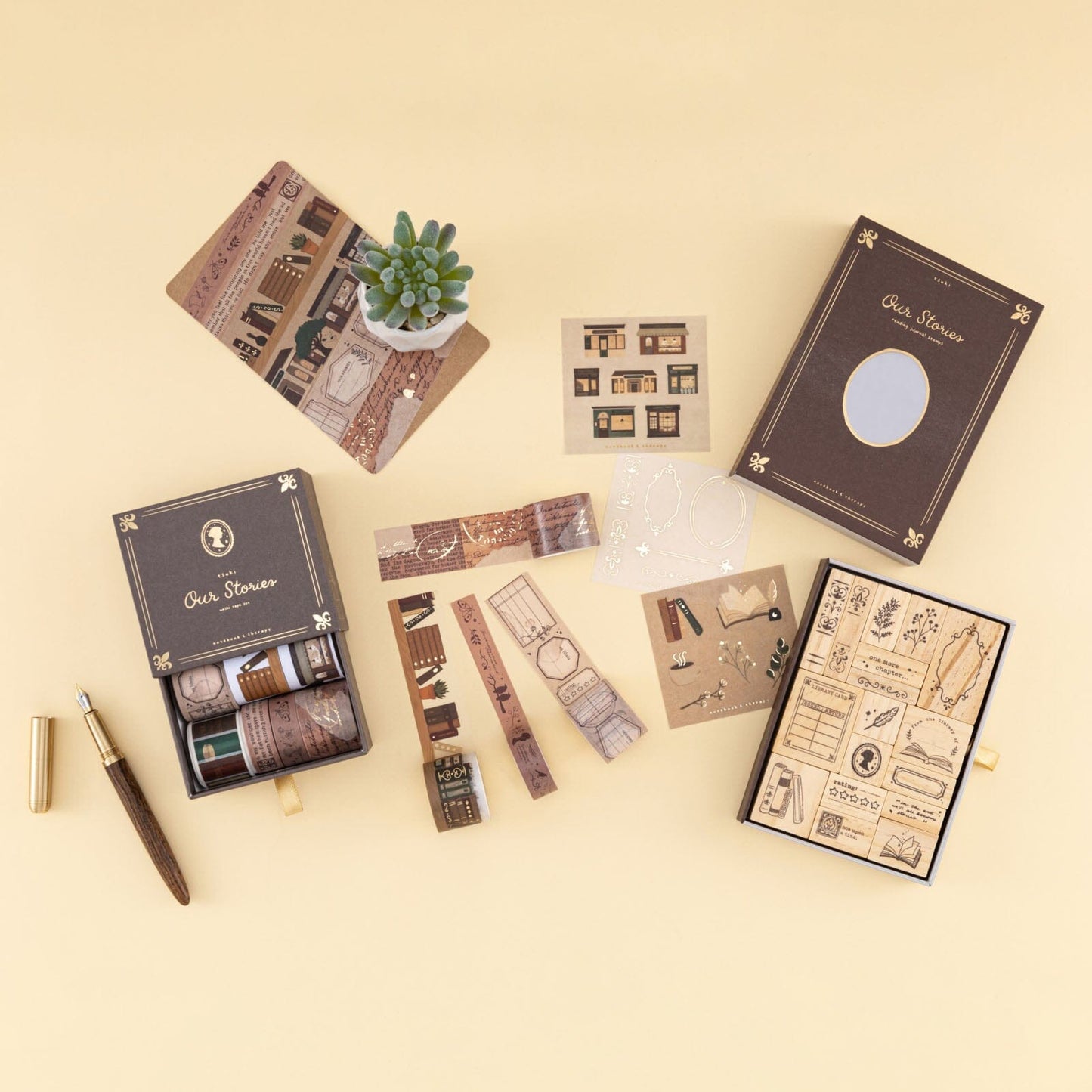 Tsuki ‘Our Stories’ Reading Journal Stamp Set ☾