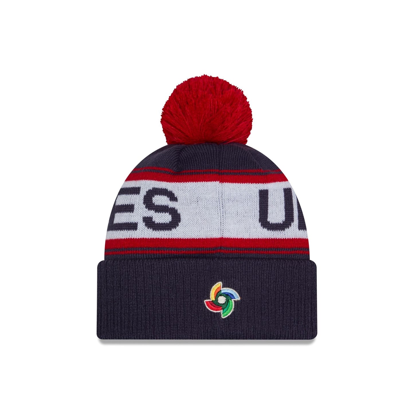 2026 World Baseball Classic USA Pom Knit Hat