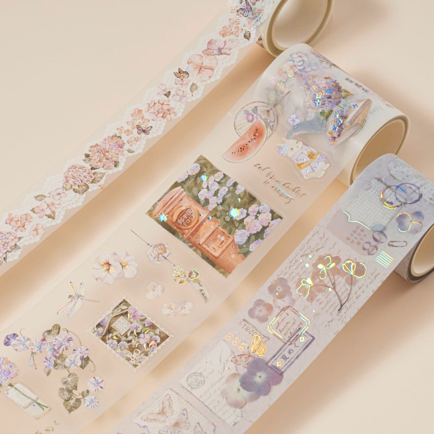 Hinoki - ‘Into the Summer’ PET Decorative Tape Set
