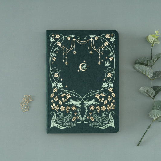 Tsuki ‘Luminous Garden’ Limited Edition Kraft Paper Bullet Journal in A5 ☾