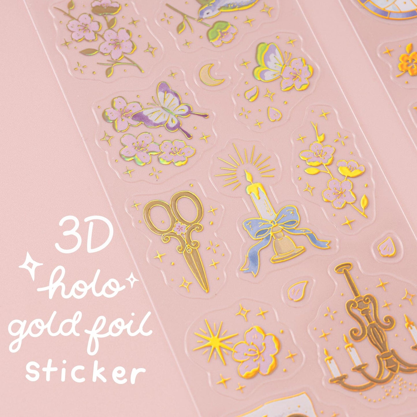 Tsuki ‘Sakura Vintage’ 3D Sticker Set ☾