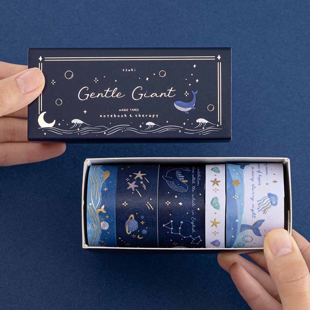 Tsuki ‘Gentle Giant’ Washi Tape Set ☾