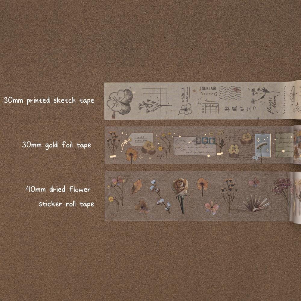 Tsuki ‘Junk Journal’ Washi Tape Set ☾