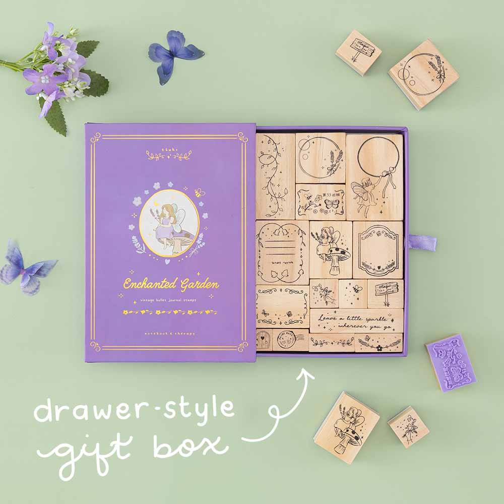 Tsuki ‘Enchanted Garden’ Bullet Journal Stamp Set ☾