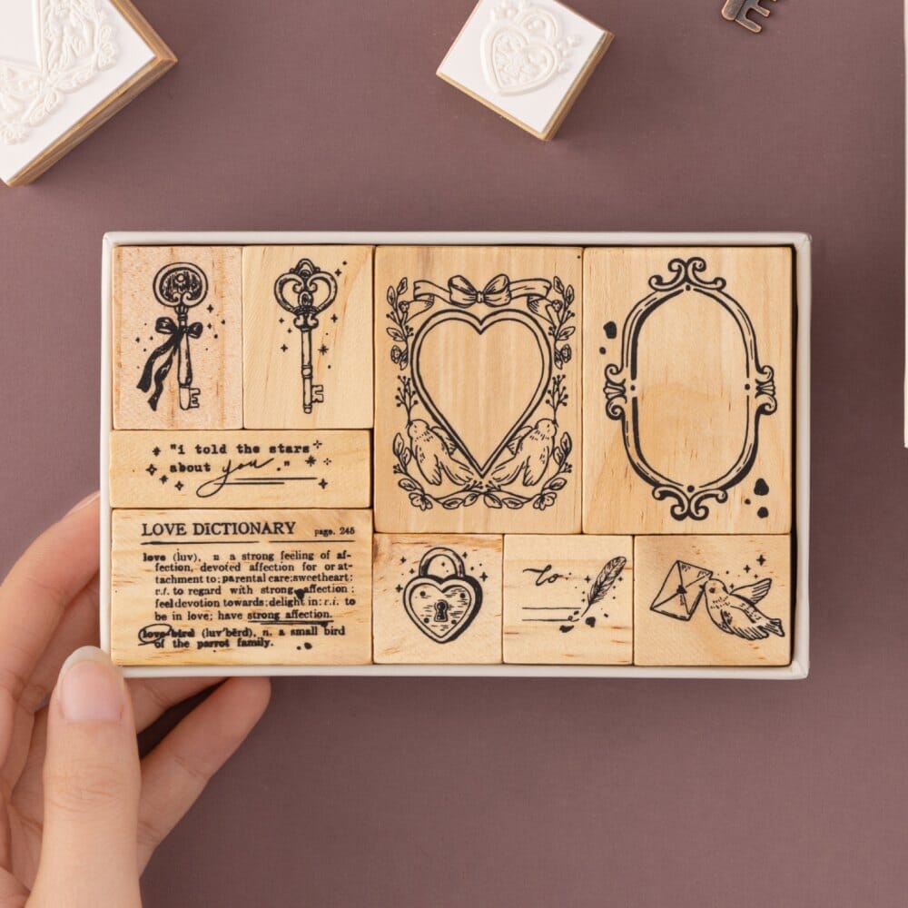 Tsuki ‘Love Lock’ Bullet Journal Stamp Set ☾