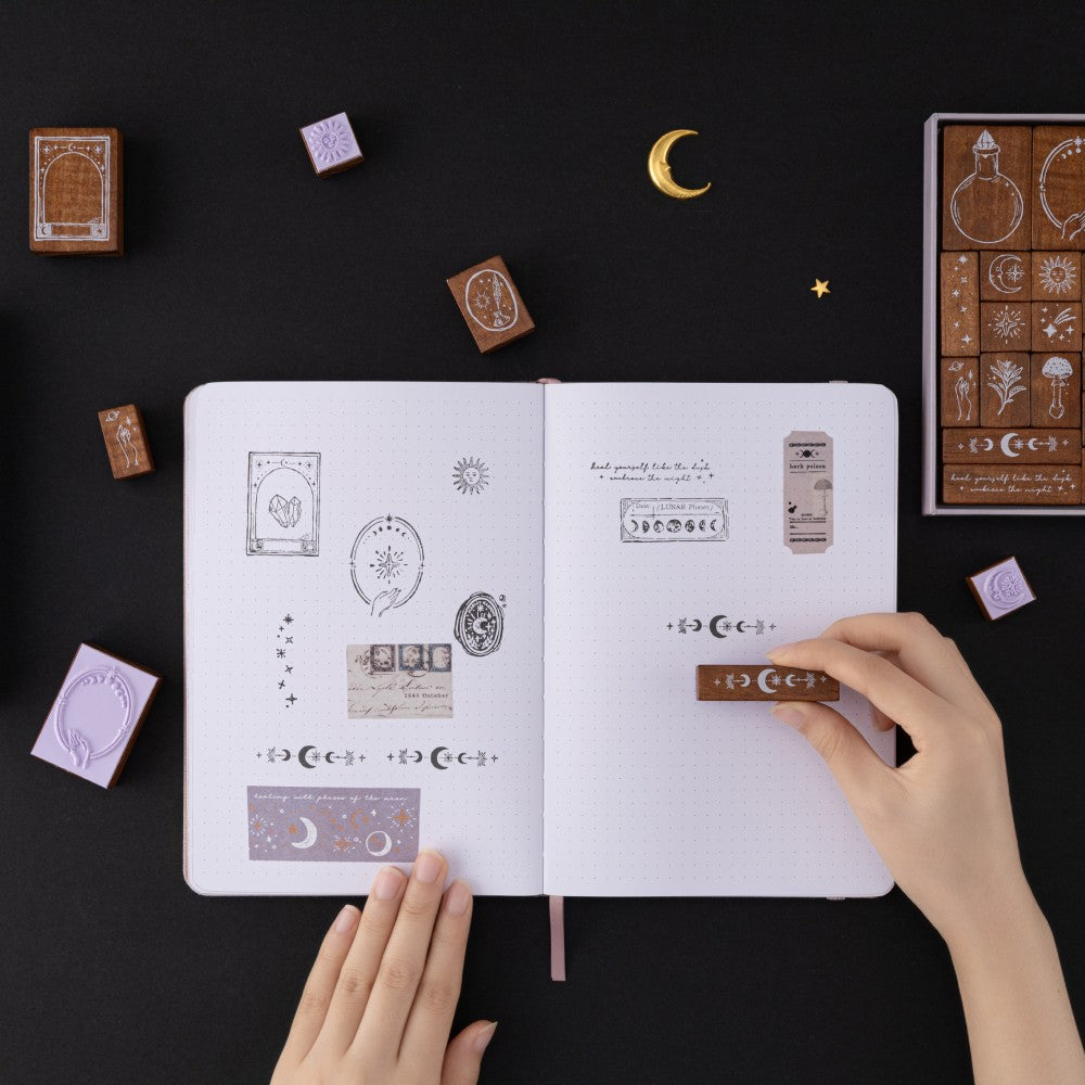 Tsuki ‘Moonlit Alchemy’ Bullet Journal Stamp Set ☾