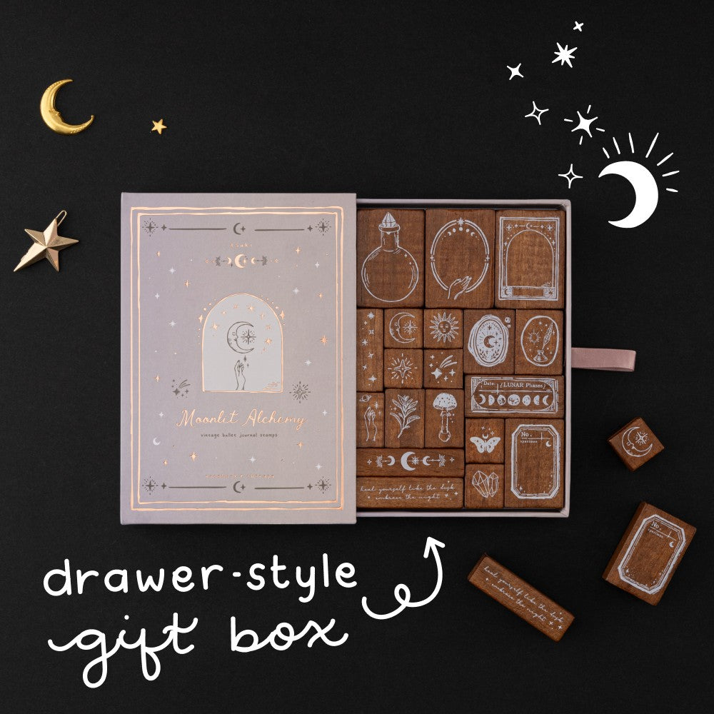 Tsuki ‘Moonlit Alchemy’ Bullet Journal Stamp Set ☾
