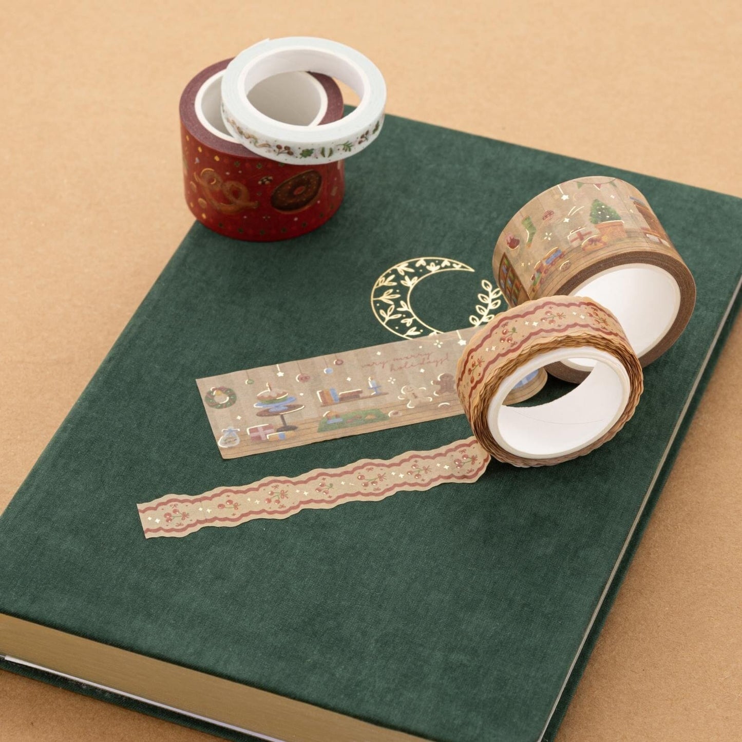 Tsuki Holiday Christmas Washi Tape Set ☾