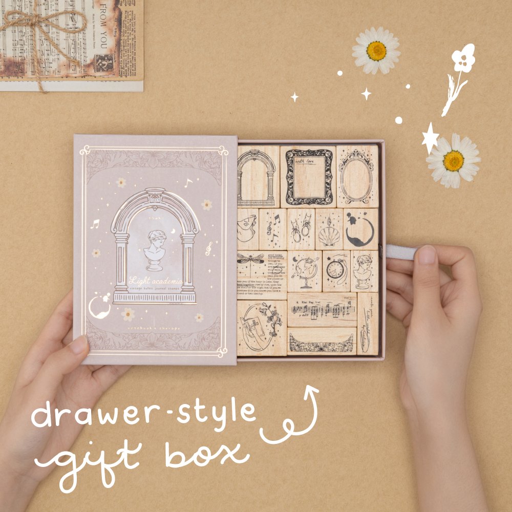 Tsuki ‘Light Academia’ Stamp Set ☾