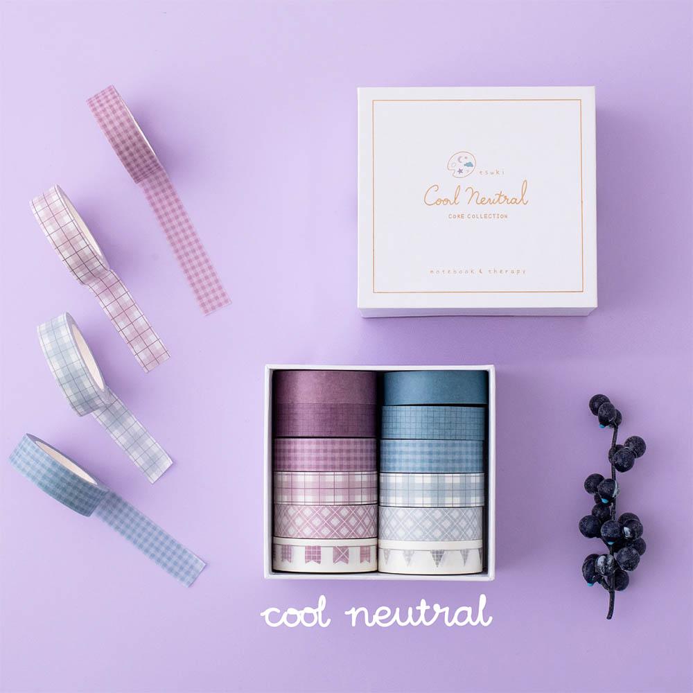 Tsuki Core Color Washi Tape Sets ☾