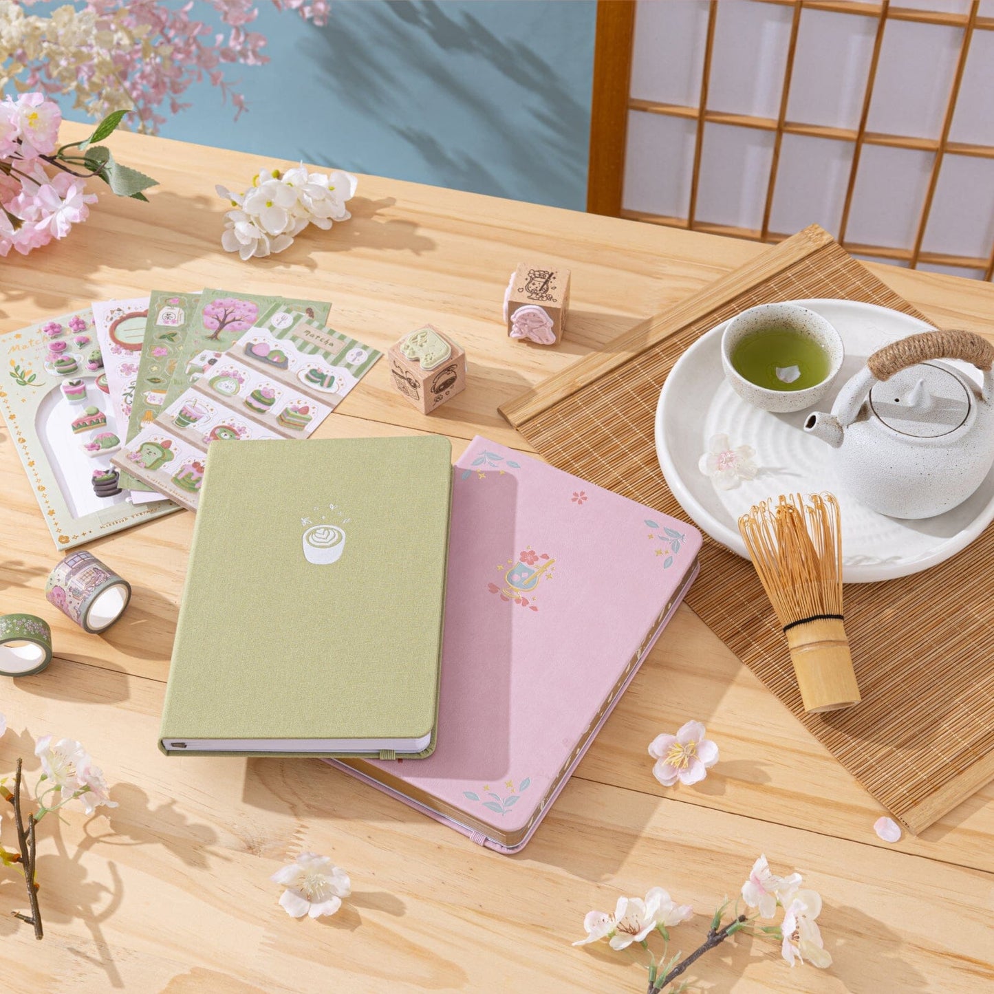 Tsuki ‘Matcha Blossom’ Limited Edition Luxury Bullet Journal ☾