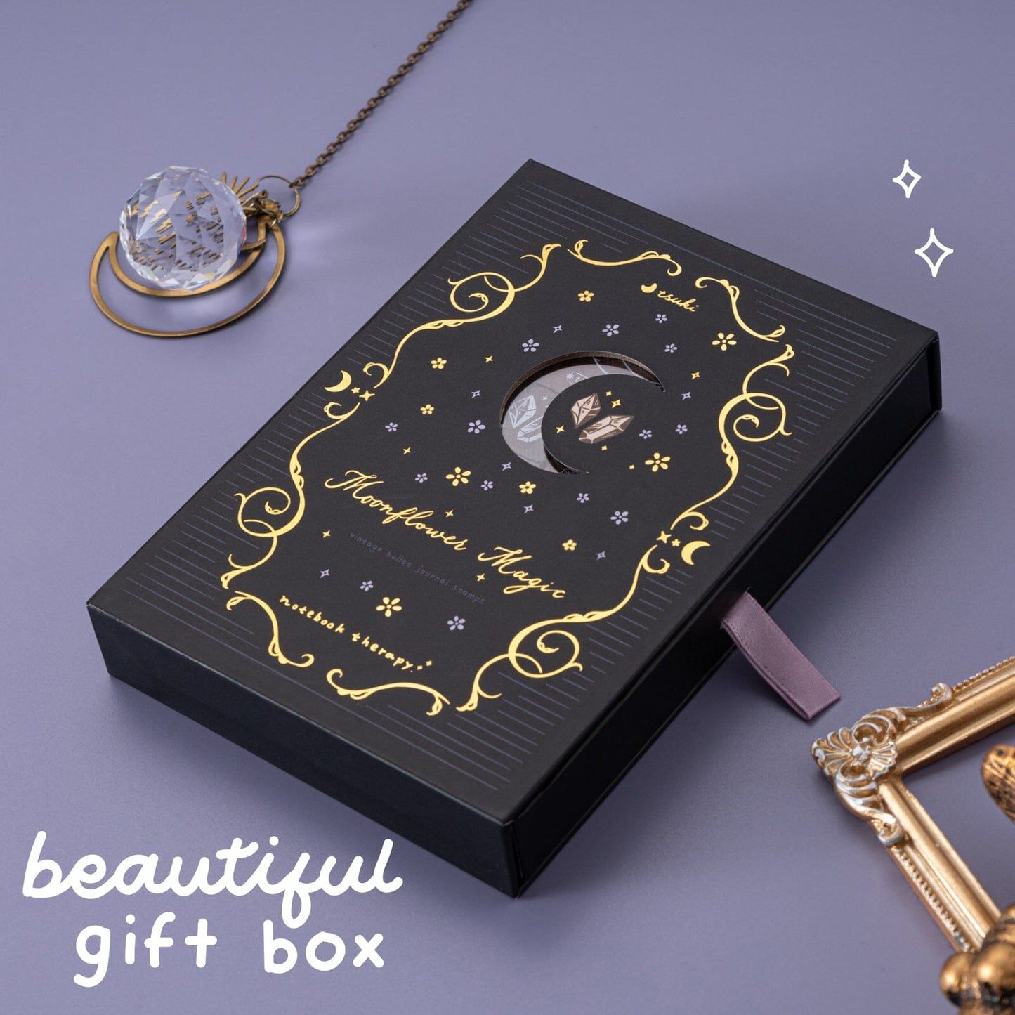 Tsuki ‘Moonflower Magic’ Bullet Journal Stamp Set ☾