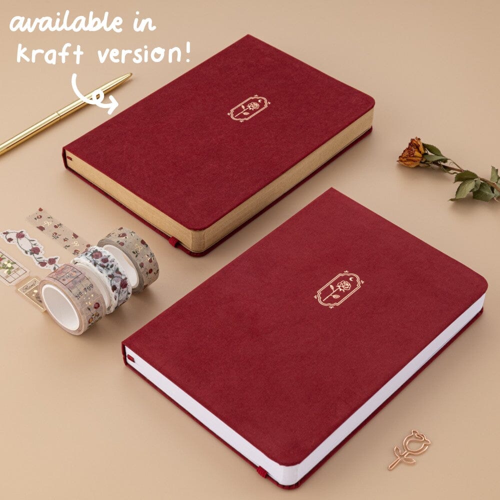 Tsuki ‘Vintage Rose’ Petal Red Limited Edition Bullet Journal ☾