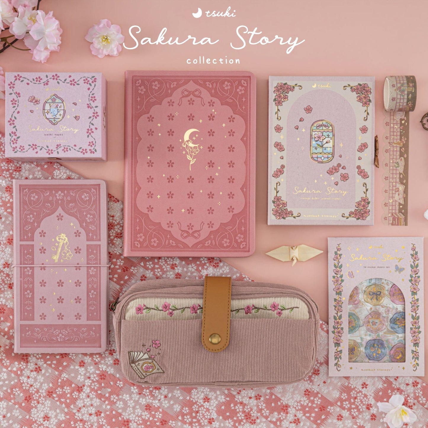 Tsuki ‘Sakura Story’ 3D Sticker Set ☾