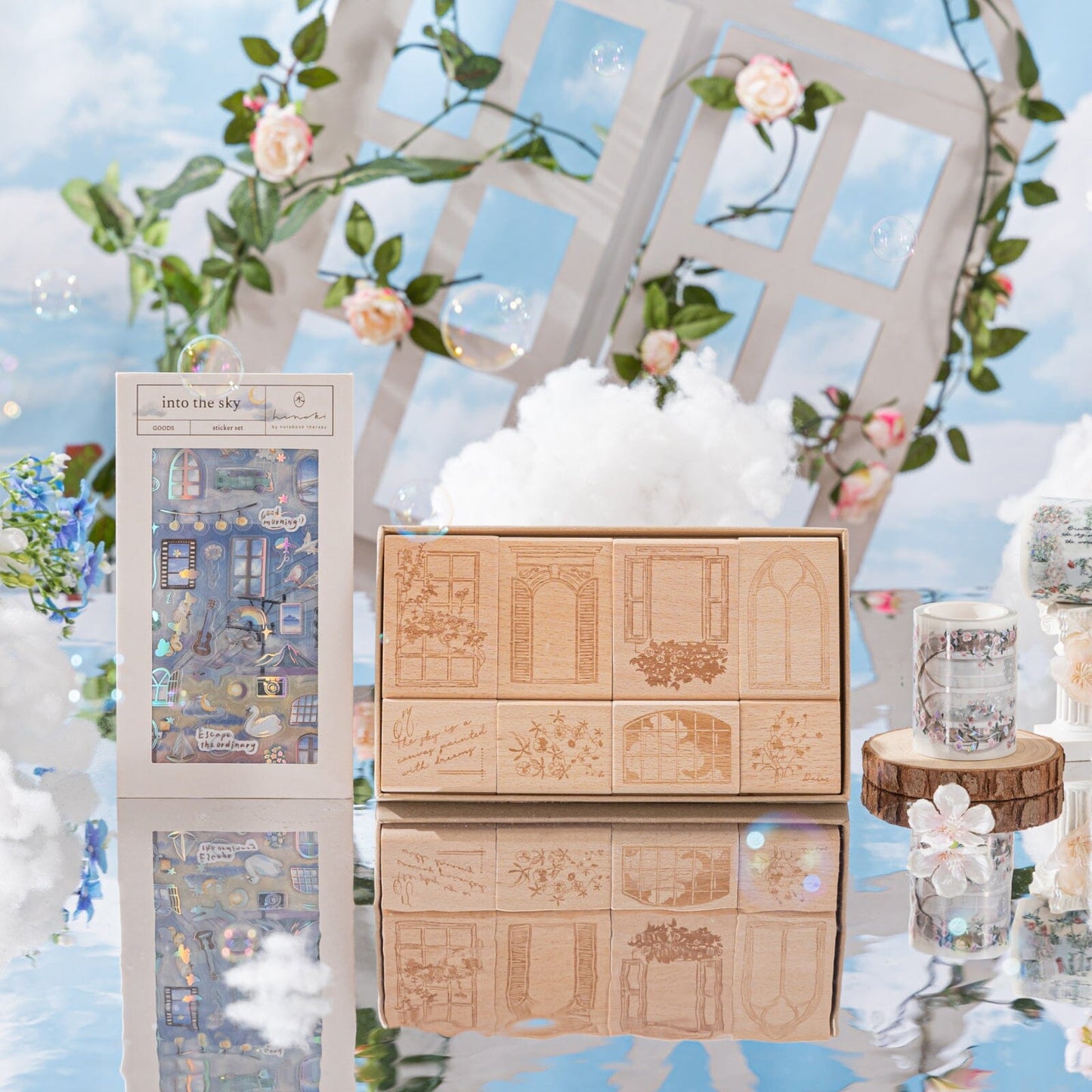 Hinoki - ‘Into the Sky’ PET Decorative Tape Set