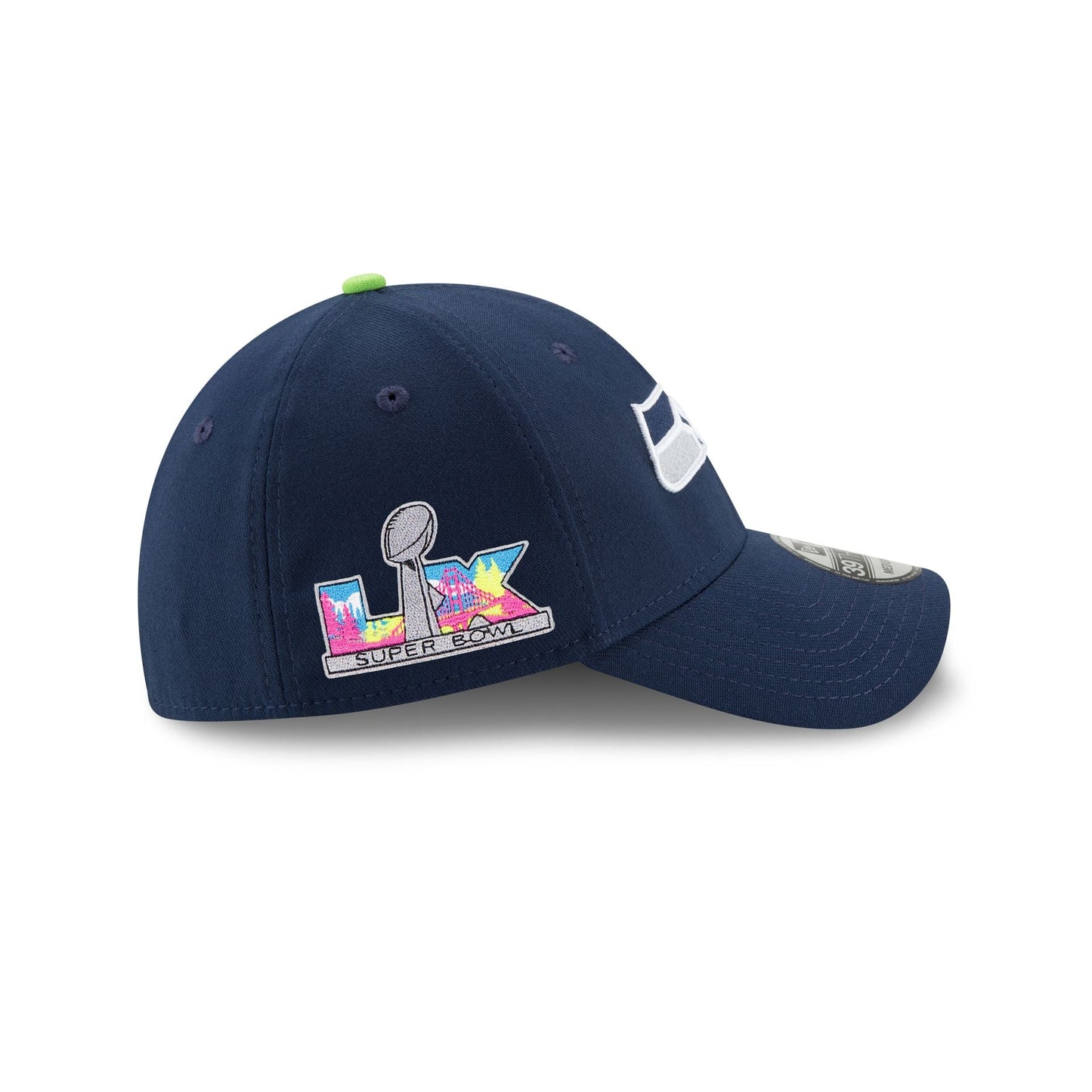 Seattle Seahawks Super Bowl LX Participation Sidepatch 39THIRTY Stretch Fit