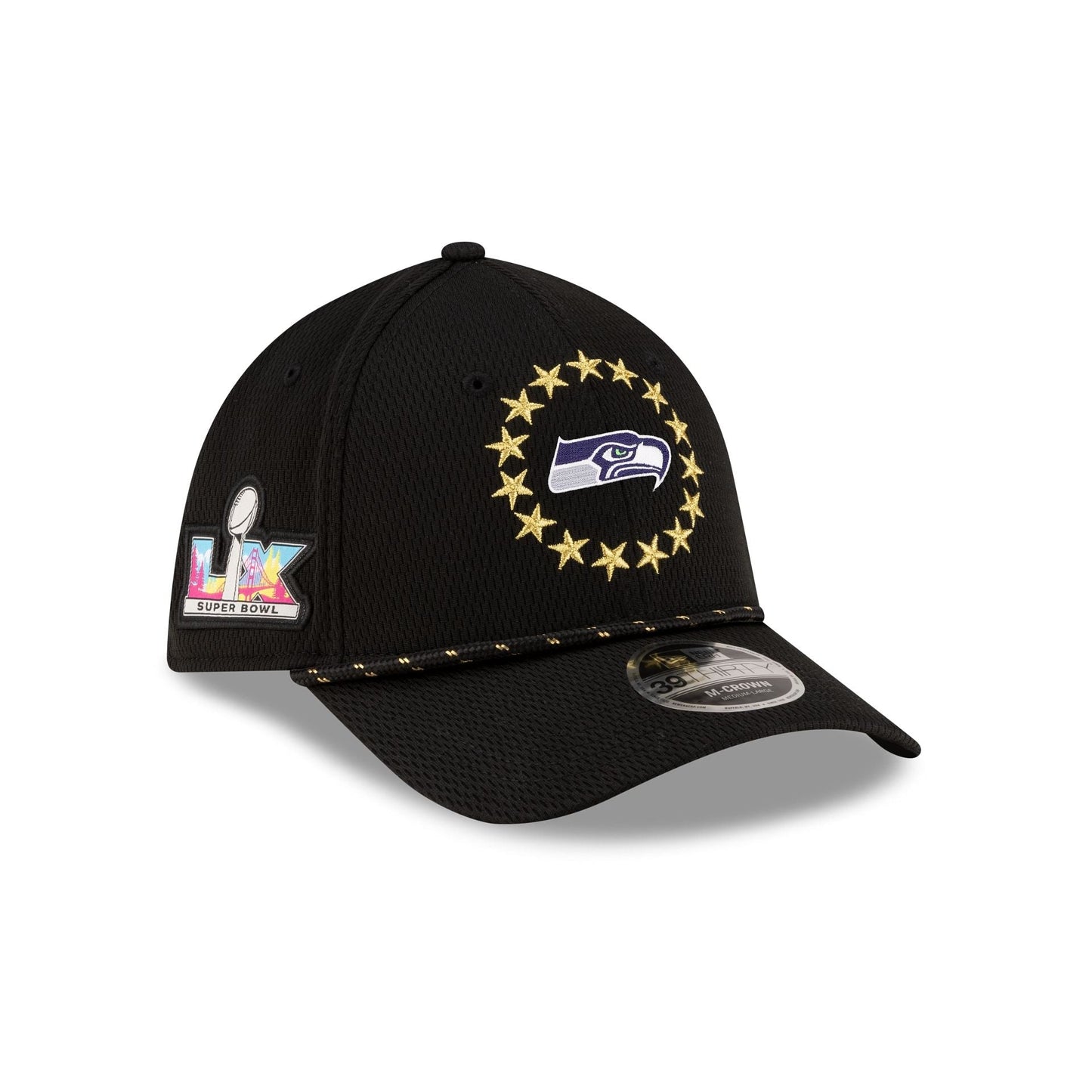 Seattle Seahawks Super Bowl LX Participation 39THIRTY M-Crown Stretch Fit