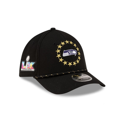 Seattle Seahawks Super Bowl LX Participation 39THIRTY M-Crown Stretch Fit