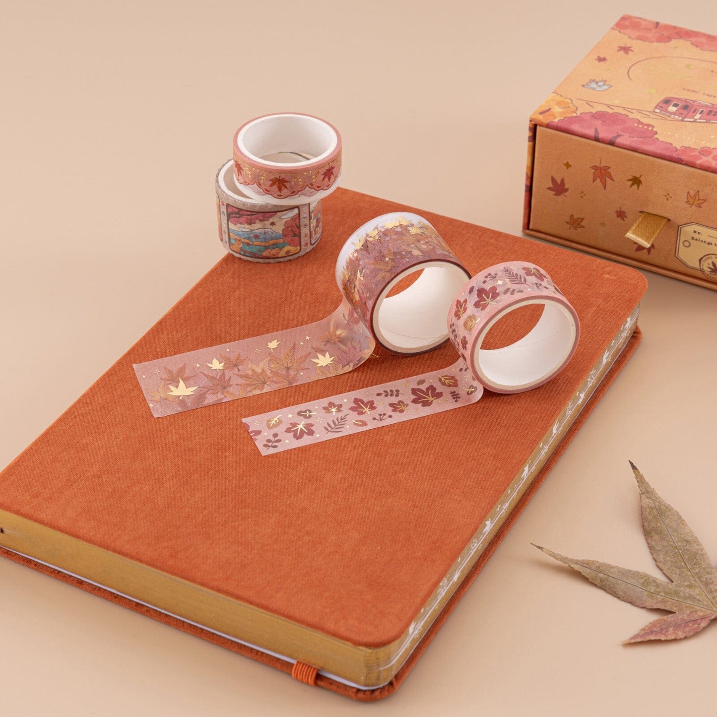Tsuki ‘Maple Journey’ Washi Tape Set ☾