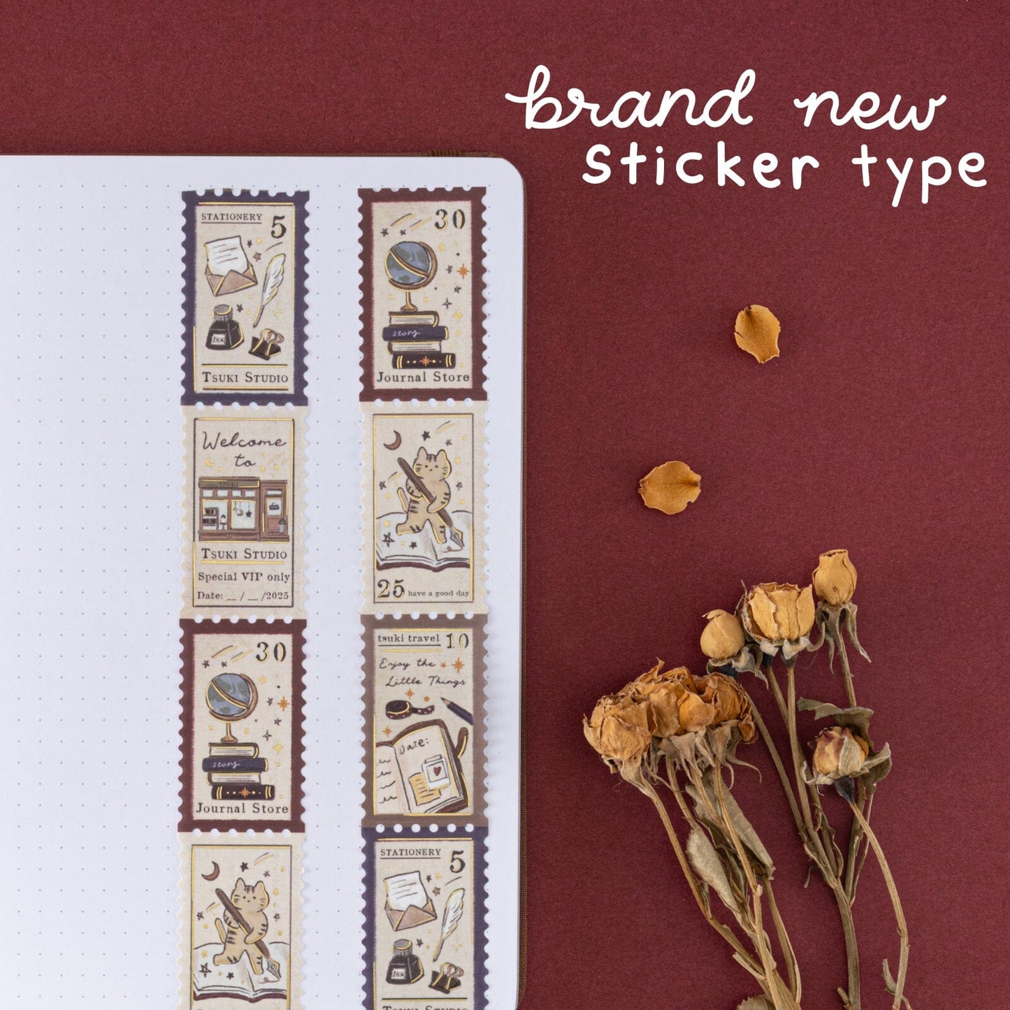 Tsuki ‘Tsuki Studio’ Washi Tape Set ☾