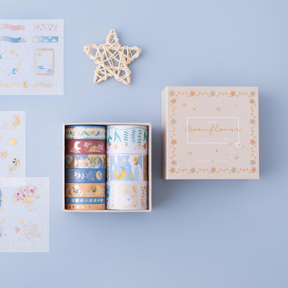 Tsuki ‘Moonflower’ Washi Tape Set ☾