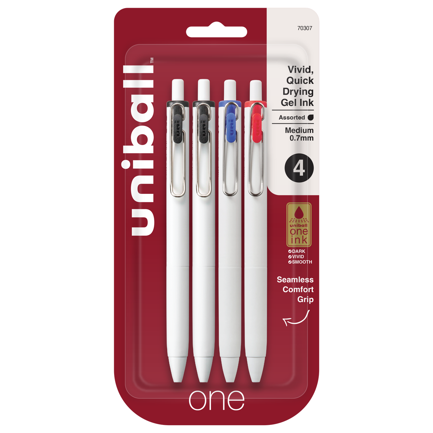 uniball™ ONE, Gel Pen, White Barrel