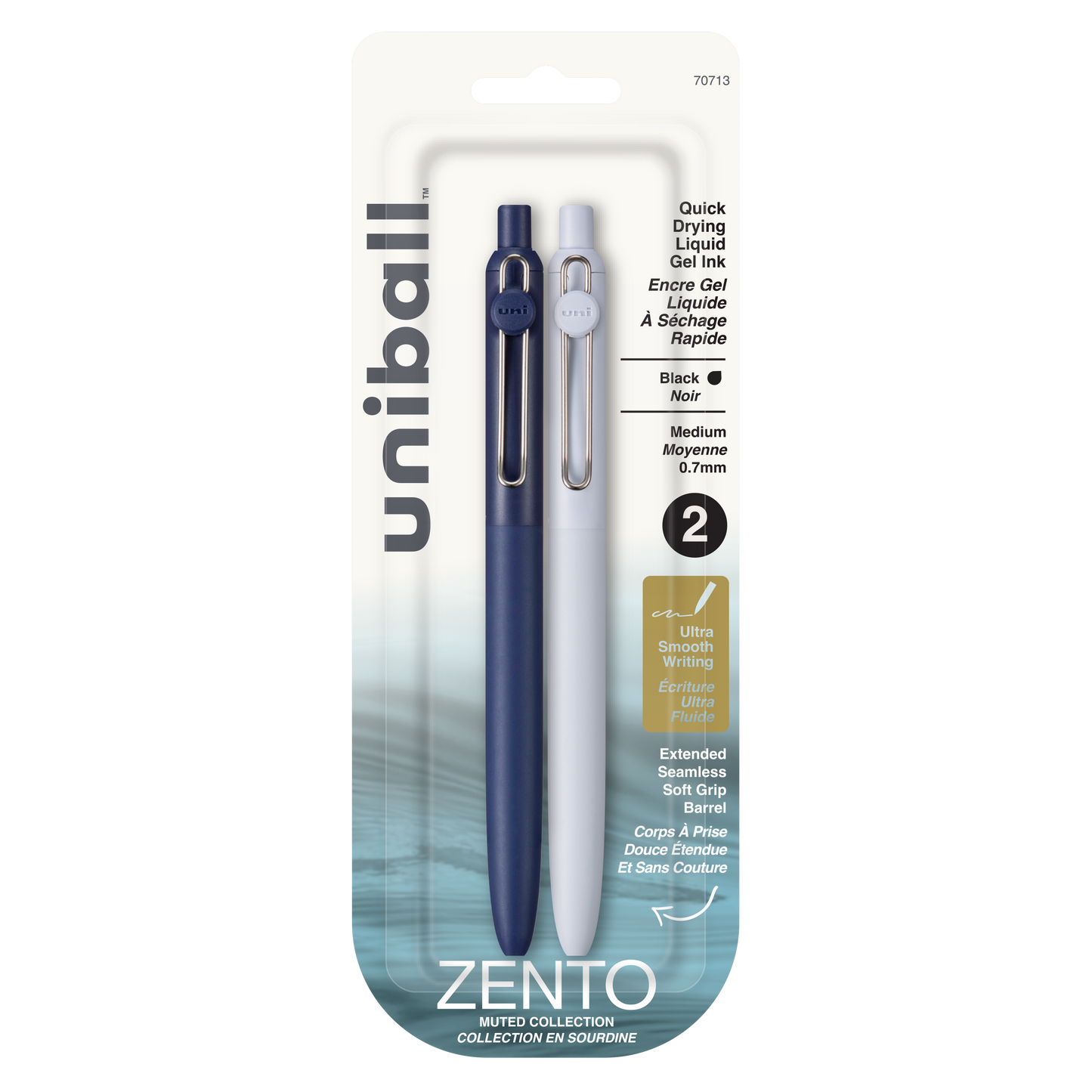 uniball™ Zento, 0.7 mm, Liquid Gel Ink Retractable Pens