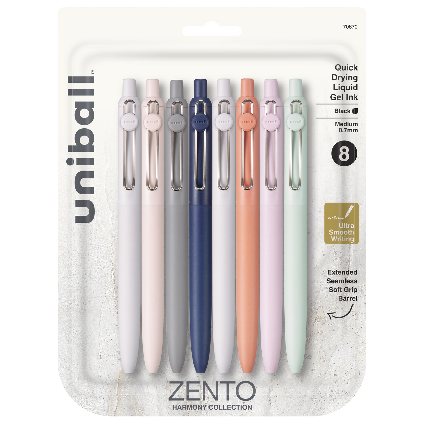 uniball™ Zento, 0.7 mm, Liquid Gel Ink Retractable Pens