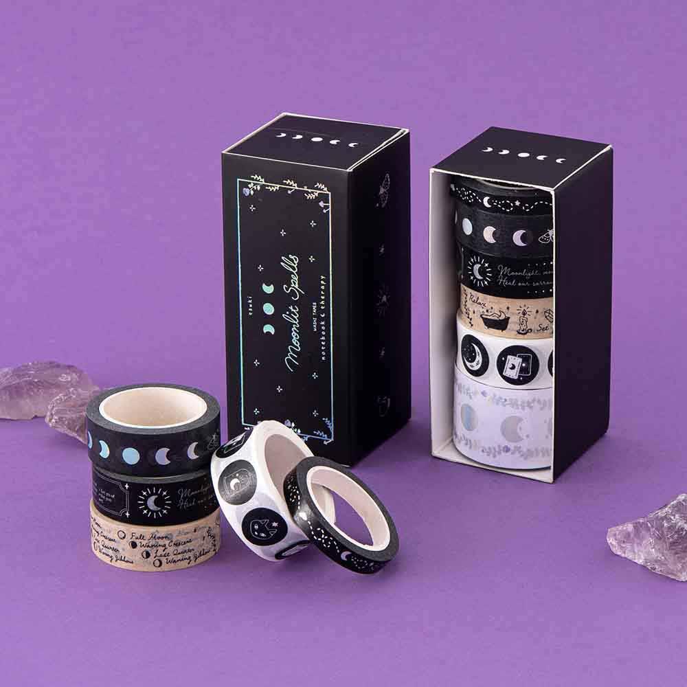 Tsuki ‘Moonlit Spells’ Washi Tapes Set ☾