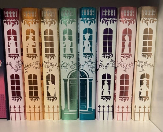 Bridgerton Full Book Set, Illumicrate First Edition, 1st book signed