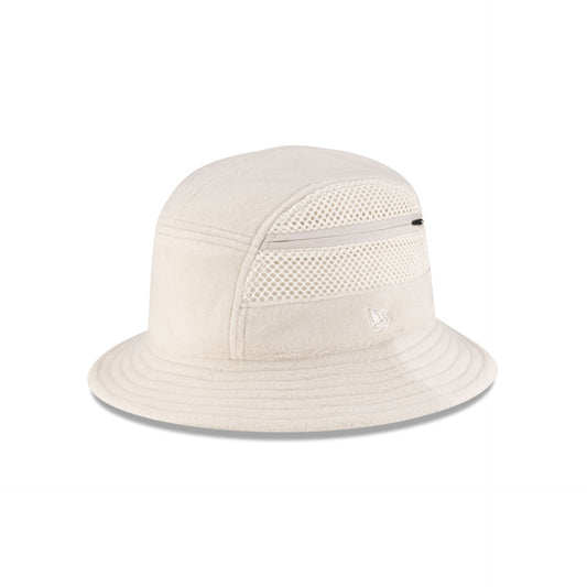 New Era Branded Vintage Stone Polartec Explorer Bucket Hat