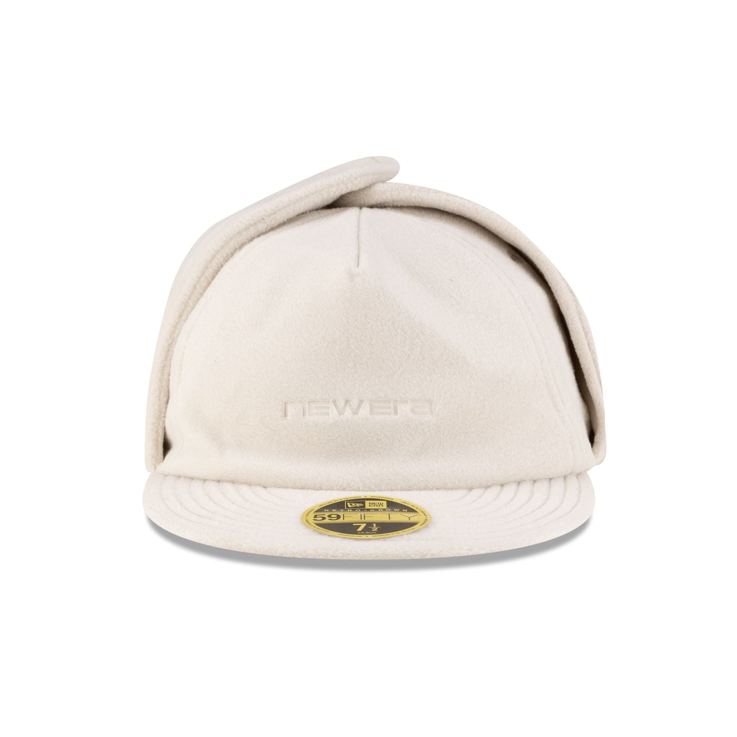 New Era Branded Vintage Stone Polartec Dog Ear Retro Crown 59FIFTY Fitted Hat