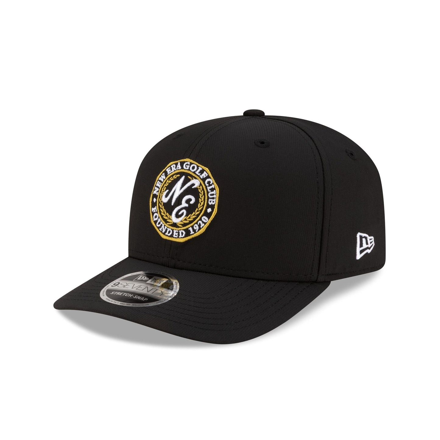 New Era Cap Golf Club Black 9SEVENTY Stretch-Snap Hat