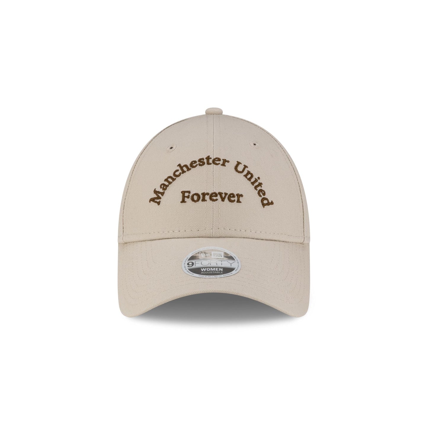 Manchester United FC Wordmark Cream Women's 9FORTY Adjustable Hat