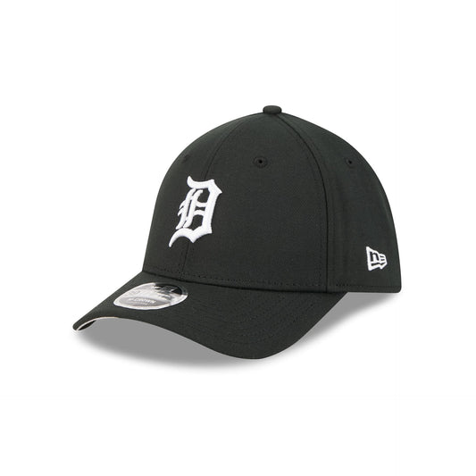 Detroit Tigers Black and White 39THIRTY M-Crown Stretch Fit Hat