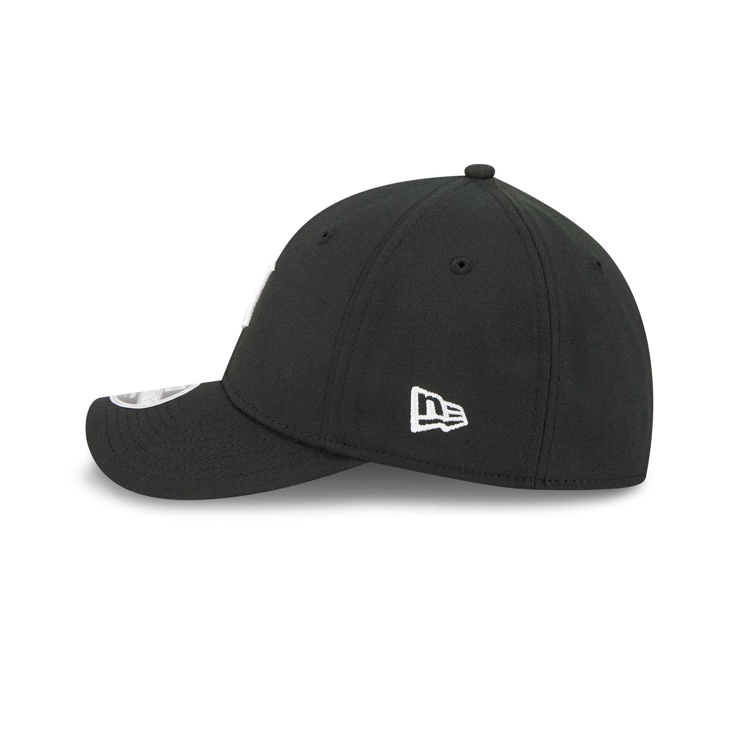 Detroit Tigers Black and White 39THIRTY M-Crown Stretch Fit Hat