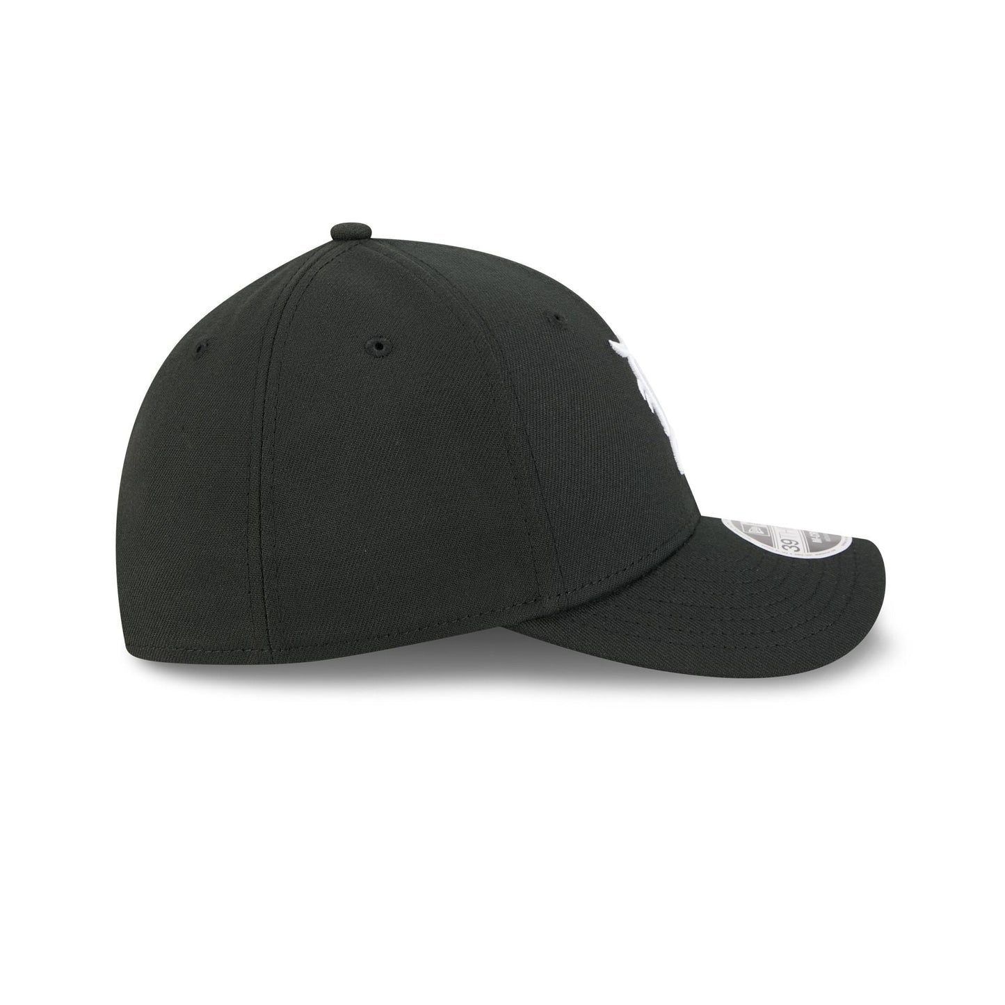 Detroit Tigers Black and White 39THIRTY M-Crown Stretch Fit Hat