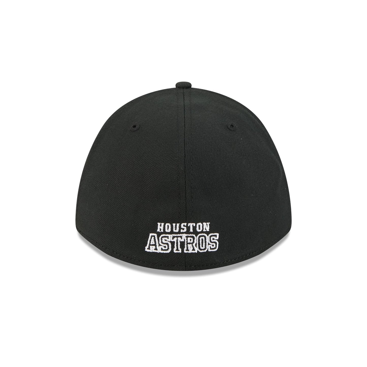 Houston Astros Black and White 39THIRTY M-Crown Stretch Fit Hat