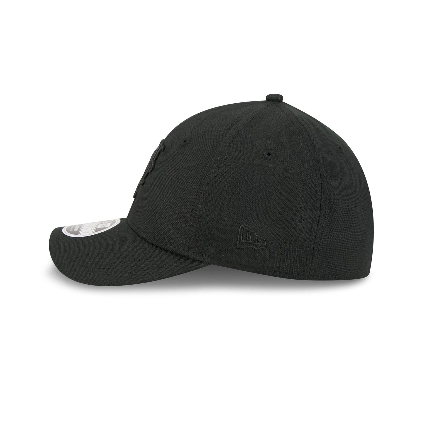 New York Mets Black and White 39THIRTY M-Crown Stretch Fit Hat