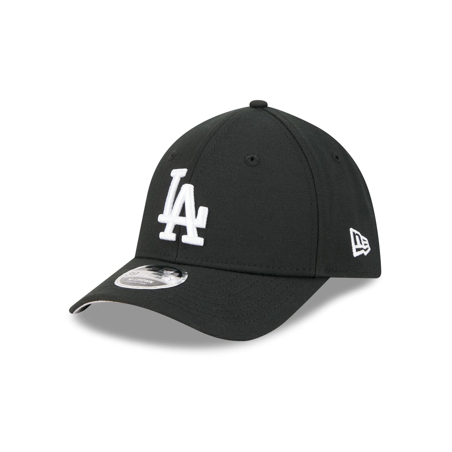 Los Angeles Dodgers Black and White 39THIRTY M-Crown Stretch Fit Hat