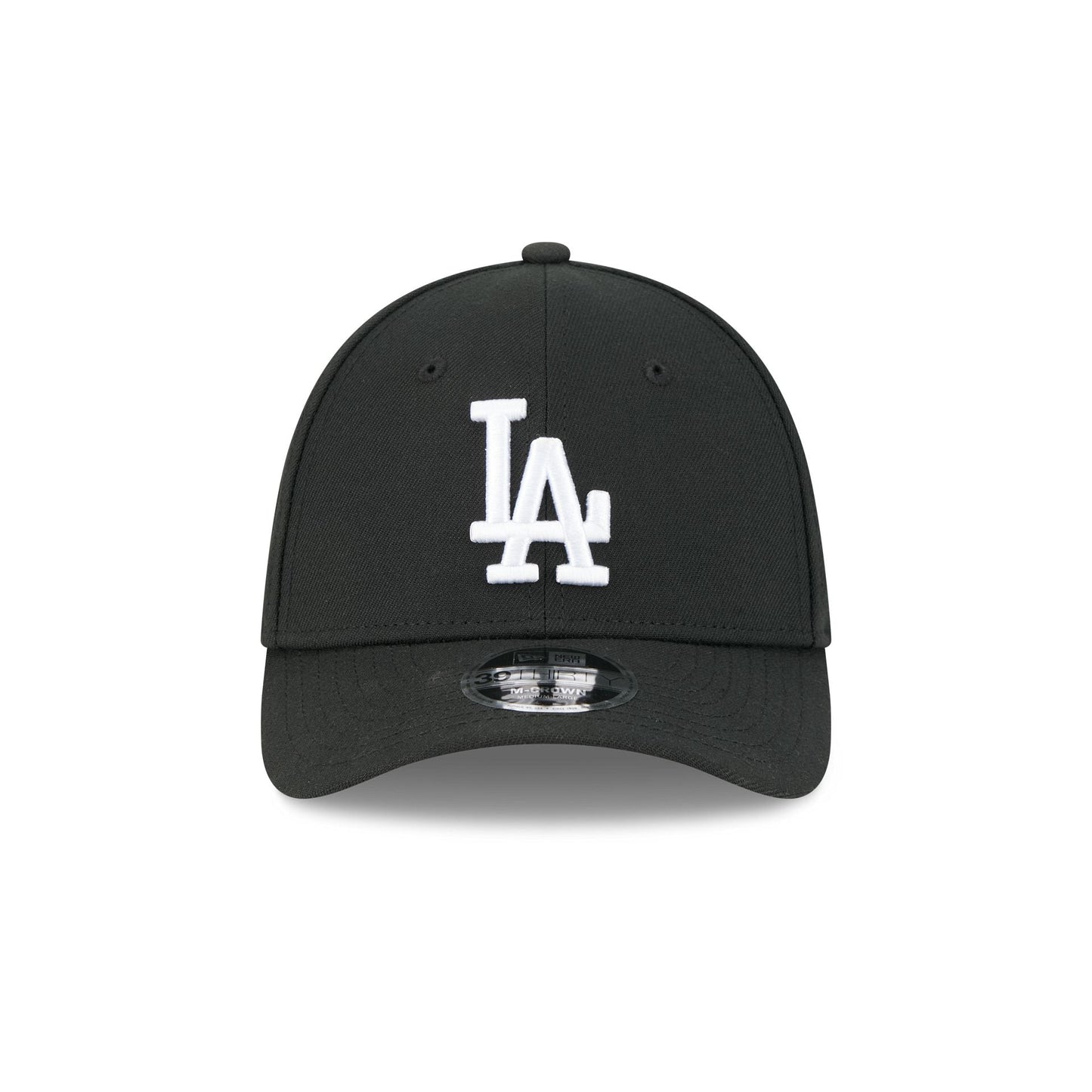 Los Angeles Dodgers Black and White 39THIRTY M-Crown Stretch Fit Hat