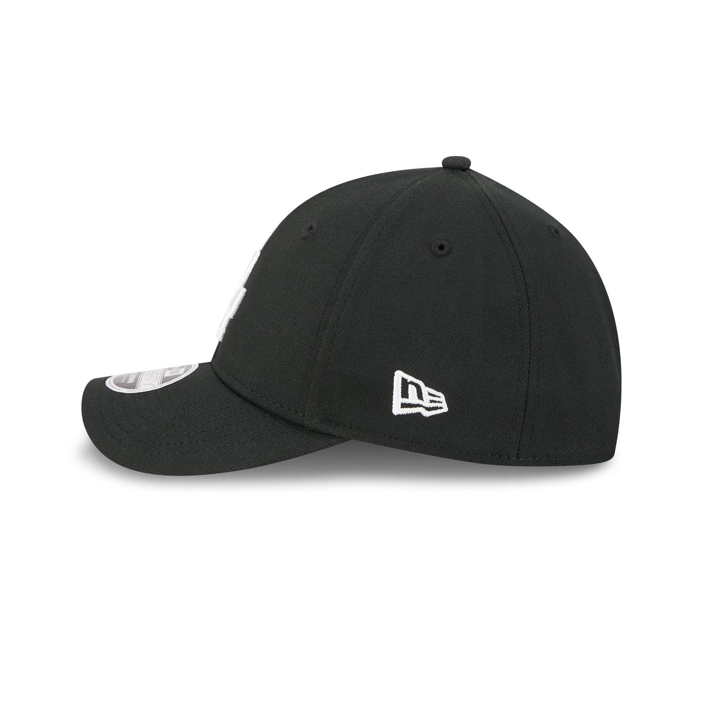 Los Angeles Dodgers Black and White 39THIRTY M-Crown Stretch Fit Hat