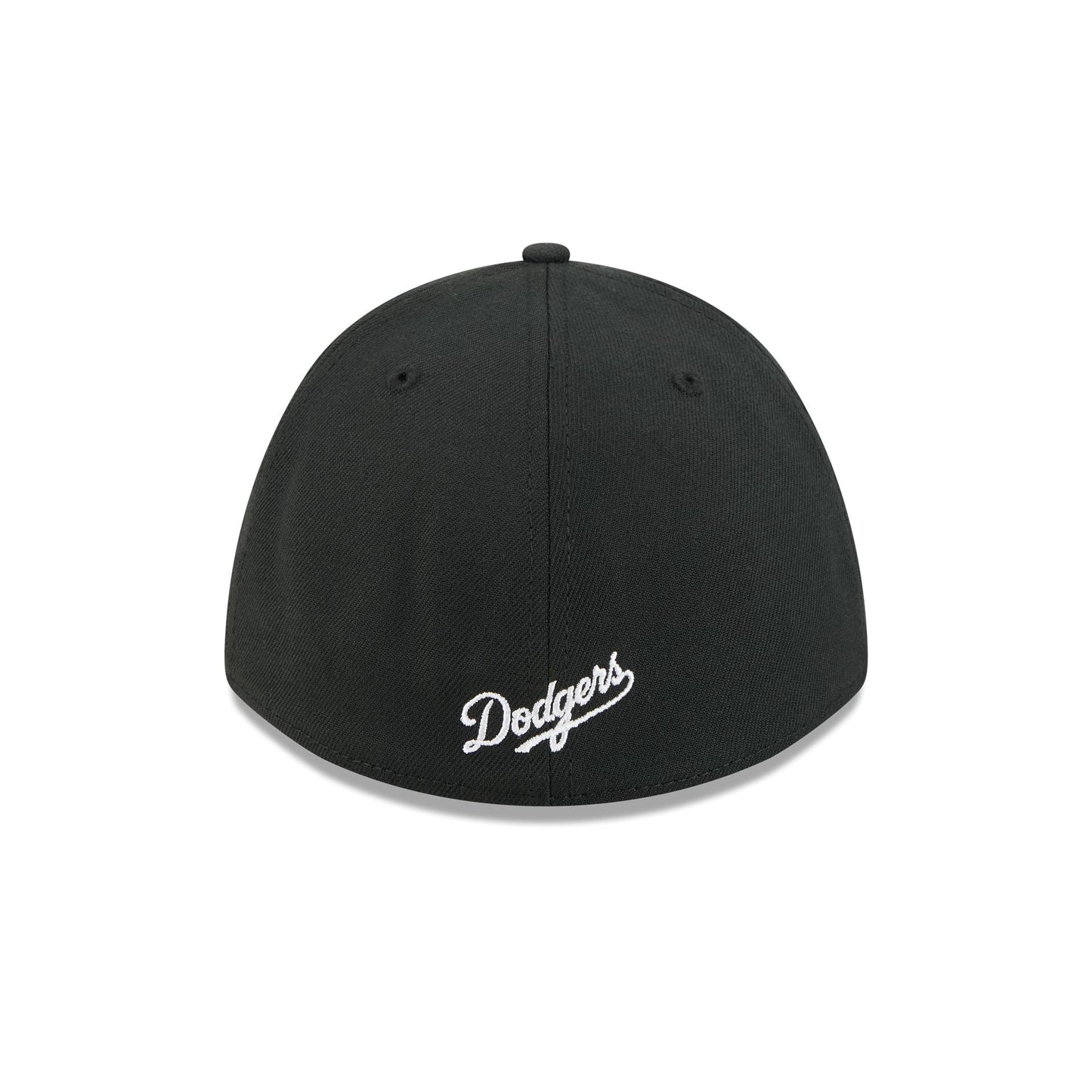 Los Angeles Dodgers Black and White 39THIRTY M-Crown Stretch Fit Hat
