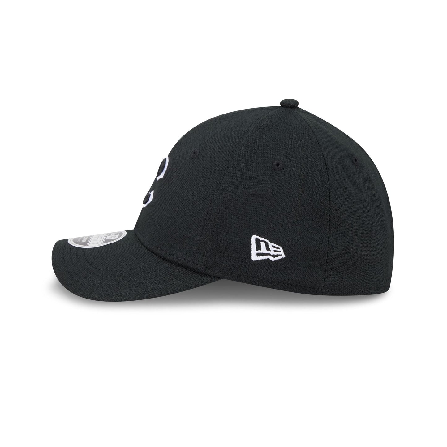 Chicago Cubs Black and White 39THIRTY M-Crown Stretch Fit Hat