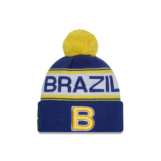 2026 World Baseball Classic Brazil Pom Knit Hat