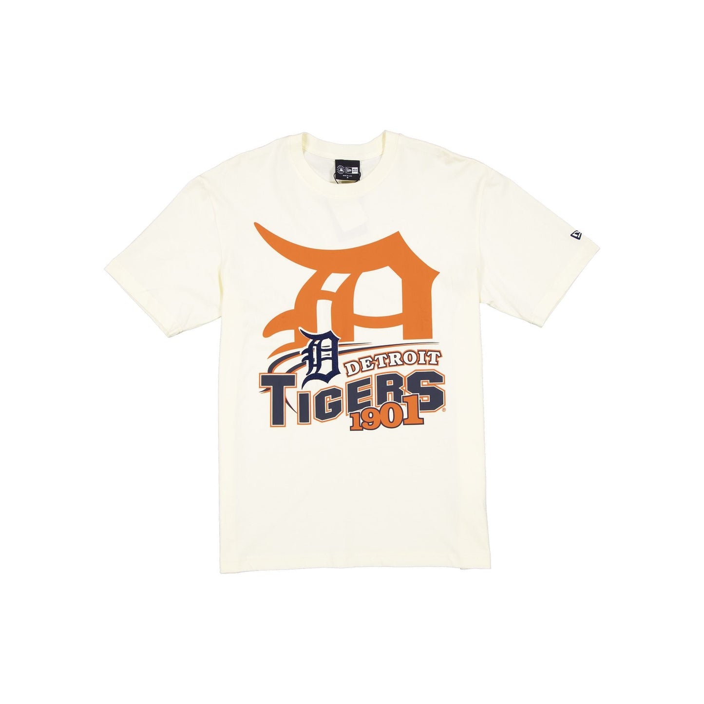 Detroit Tigers Retro Chrome White T-Shirt