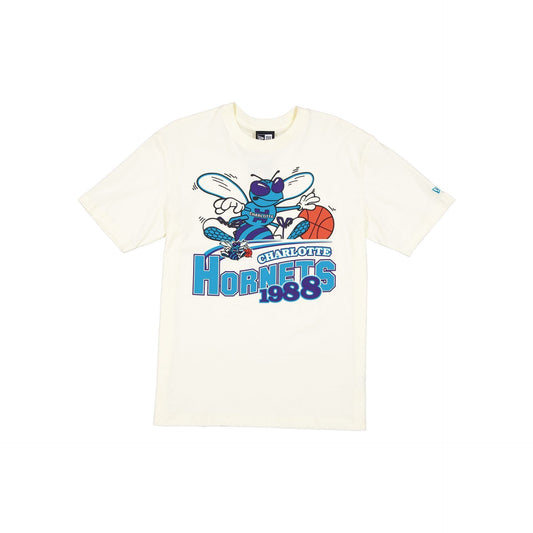 Charlotte Hornets Retro Chrome White T-Shirt