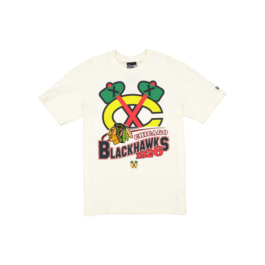 Chicago Blackhawks Retro Chrome White T-Shirt