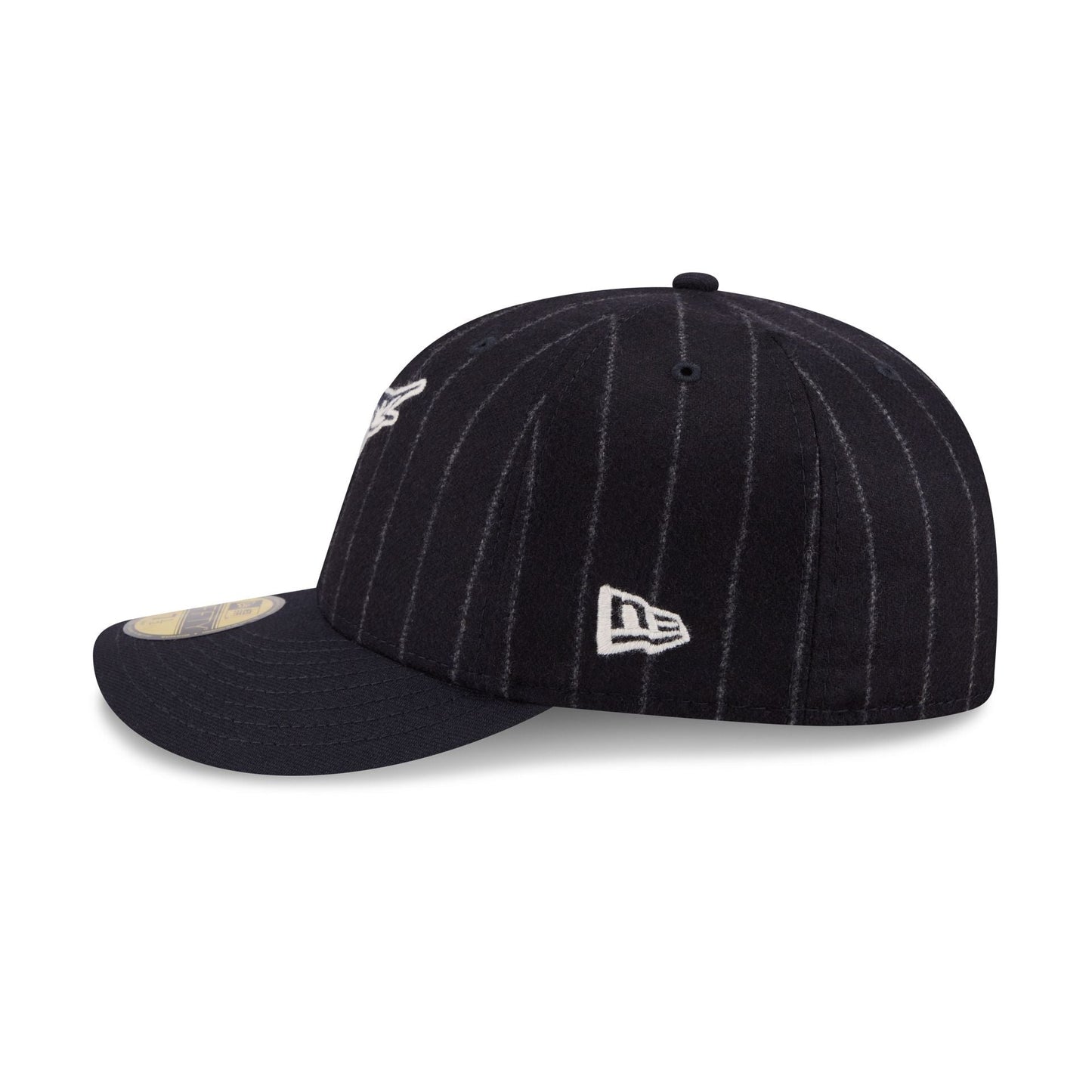 Miami Marlins Pinstripe Merino & Cashmere Moon 59FIFTY Fitted Hat